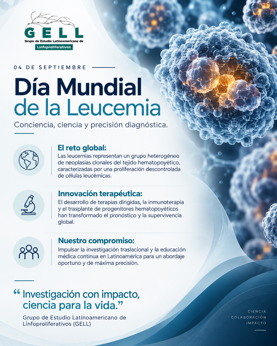Día Mundial de la Leucemia - Grupo de Estudio Latinoamericano de Linfoproliferativos